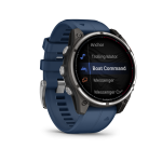 quatix 8 Pro 47mm AMOLED Sapphire Titanium with Captain Blue