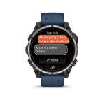 quatix 8 Pro 47mm AMOLED Sapphire Titanium with Captain Blue