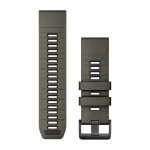 QuickFit 26 Silicone Bands Olive Drab and Black with Black