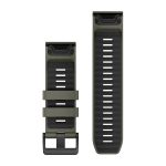 QuickFit 26 Silicone Bands Olive Drab and Black with Black