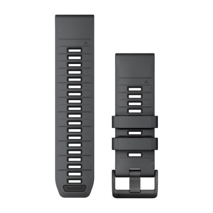 QuickFit 26 Silicone Bands Slate Gray and Black with Black