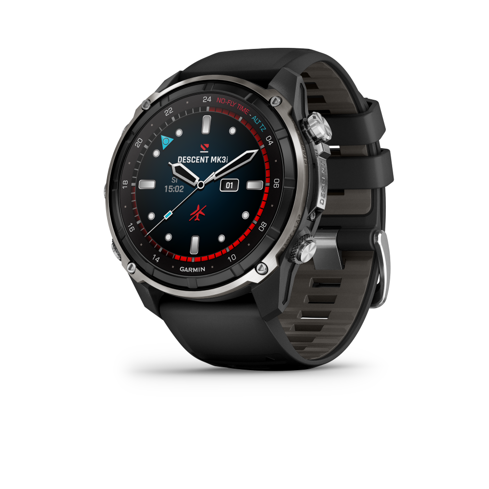 Descent Mk3i 51mm Titanium PVD Silver and Black with Black and Pebble Gray