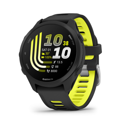 Forerunner® 170 Black with Amp Yellow