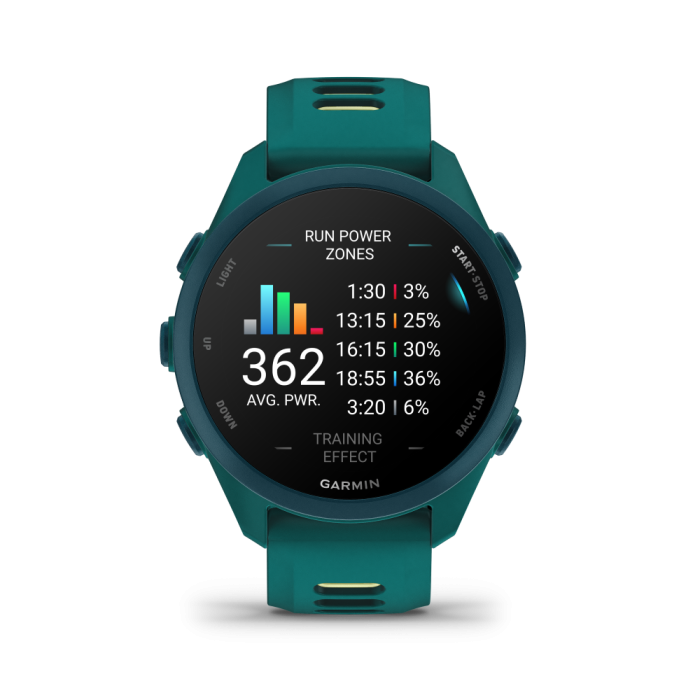 Forerunner® 170 Music Teal Green with Citron