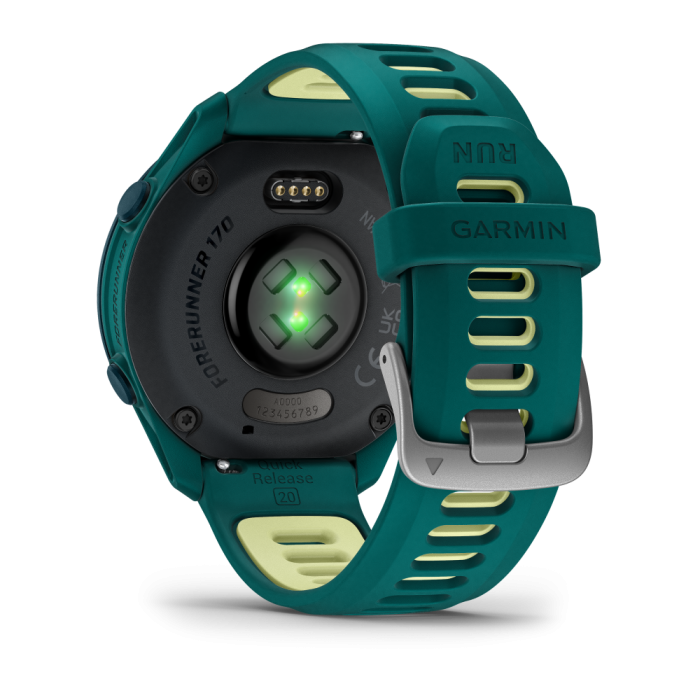 Forerunner® 170 Music Teal Green with Citron