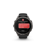 fēnix® 9 Pro inReach 43mm AMOLED Sapphire Carbon Gray DLC Titanium with Black and Pebble Gray - Image 7