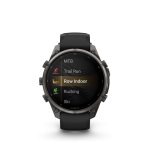 fēnix®  9 Pro inReach 47mm AMOLED Sapphire Carbon Gray DLC Titanium with Black and Pebble Gray - Image 2
