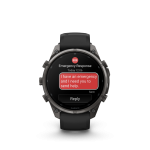 fēnix®  9 Pro inReach 47mm AMOLED Sapphire Carbon Gray DLC Titanium with Black and Pebble Gray - Image 3