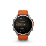 fēnix®  9 Pro inReach 47mm AMOLED Sapphire Titanium with Autumn Orange and Spark Orange - Image 2