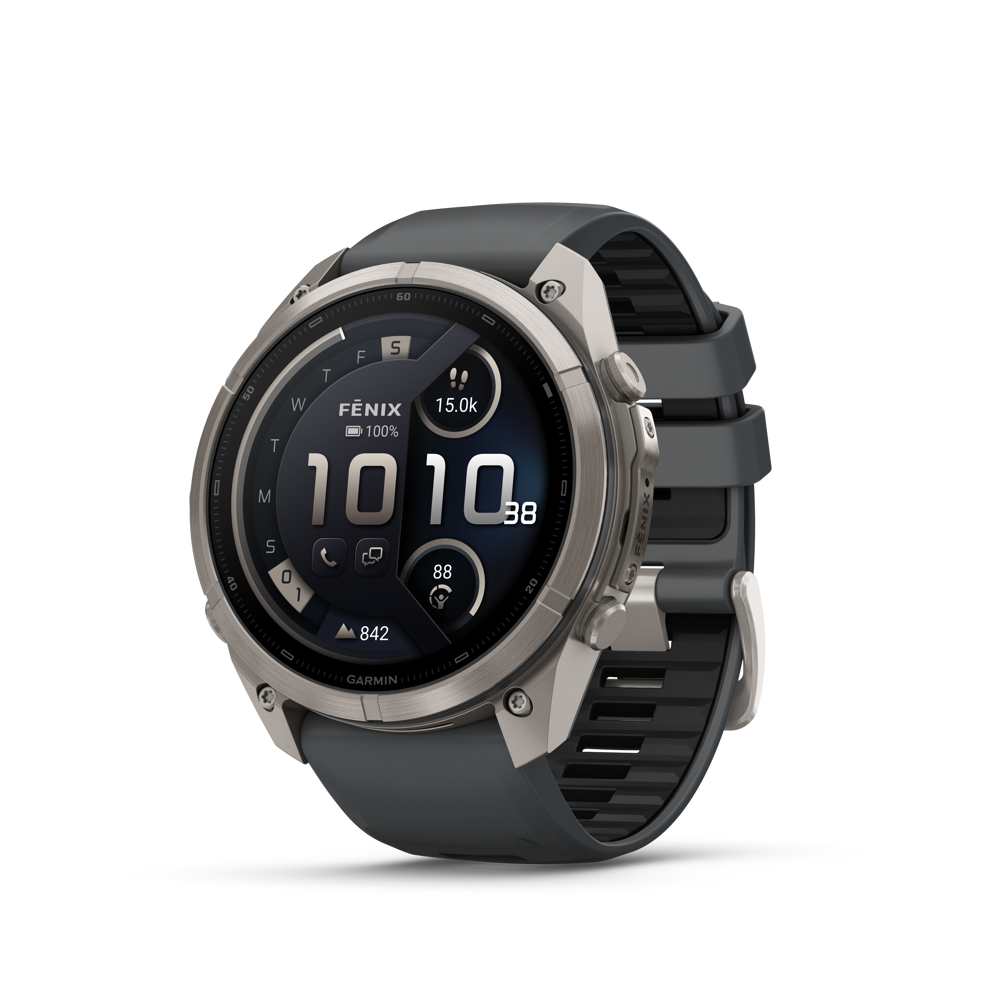 fēnix®  9 Pro inReach 51mm AMOLED Sapphire Titanium with Graphite and Black
