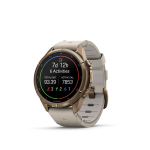 fēnix® 9 Pro inReach 43mm AMOLED Sapphire Autumn Gold Titanium with Bone Leather - Image 3