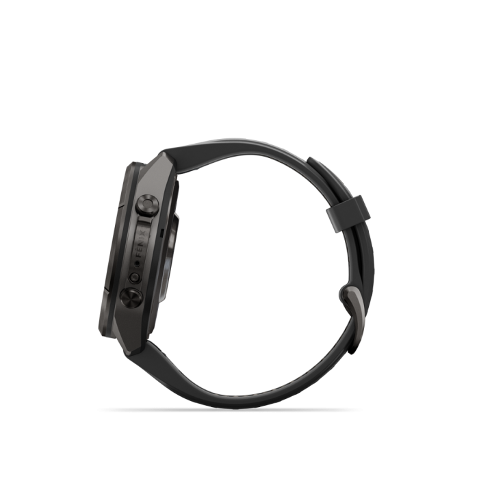 fēnix®  9 Pro inReach 43mm AMOLED Sapphire Carbon Gray DLC Titanium with Black and Pebble Gray - Image 9