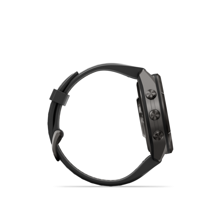 fēnix®  9 Pro inReach 43mm AMOLED Sapphire Carbon Gray DLC Titanium with Black and Pebble Gray - Image 8