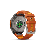 fēnix®  9 Pro inReach 47mm AMOLED Sapphire Titanium with Autumn Orange and Spark Orange - Image 10