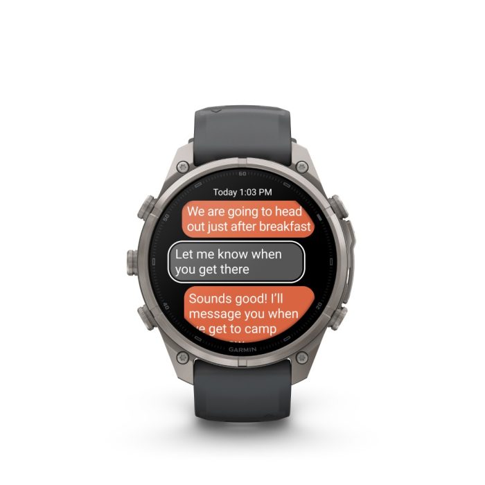 fēnix®  9 Pro inReach 47mm AMOLED Sapphire Titanium with Graphite and Black - Image 4