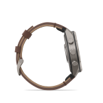 fēnix® 9 Pro inReach 47mm AMOLED Sapphire Titanium with Walnut Leather - Image 8