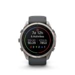 fēnix® 9 Pro inReach 51mm AMOLED Sapphire Titanium with Graphite and Black - Image 3