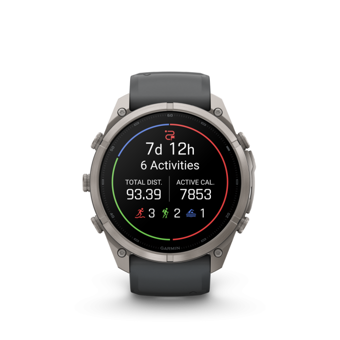 fēnix®  9 Pro inReach 51mm AMOLED Sapphire Titanium with Graphite and Black - Image 3