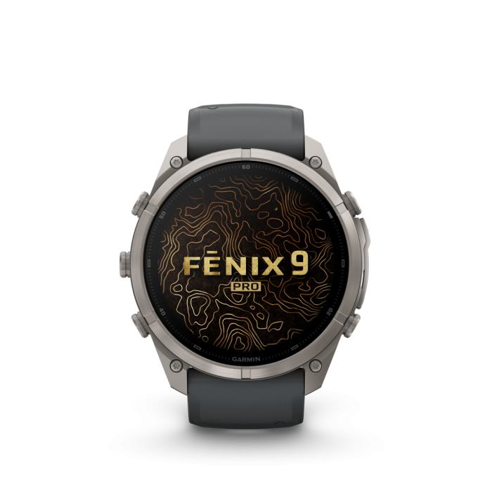 fēnix®  9 Pro inReach 51mm AMOLED Sapphire Titanium with Graphite and Black - Image 2