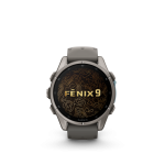 fēnix®  9 43mm AMOLED Sapphire Titanium with Pebble Gray - Image 2
