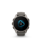 fēnix®  9 43mm AMOLED Sapphire Titanium with Pebble Gray - Image 4