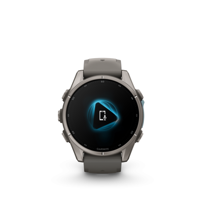 fēnix®  9 43mm AMOLED Sapphire Titanium with Pebble Gray - Image 4