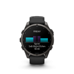 fēnix®  9 47mm AMOLED Sapphire Carbon Gray DLC Titanium with Black - Image 2