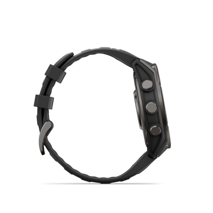 fēnix®  9 47mm AMOLED Sapphire Carbon Gray DLC Titanium with Black - Image 8