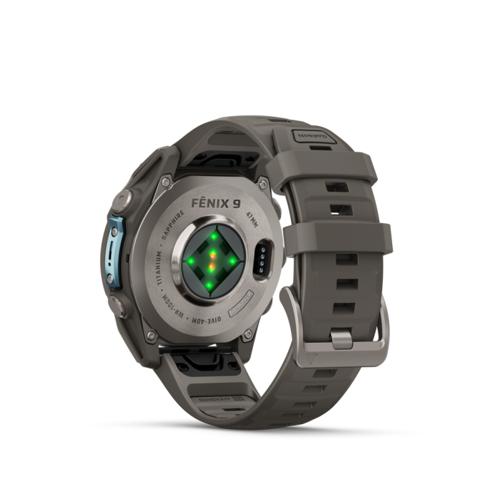 fēnix® 9 47mm AMOLED Sapphire Titanium with Pebble Gray - Image 8