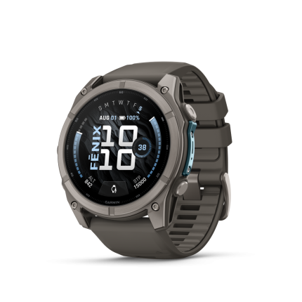 fēnix® 9 51mm AMOLED Sapphire Titanium with Pebble Gray