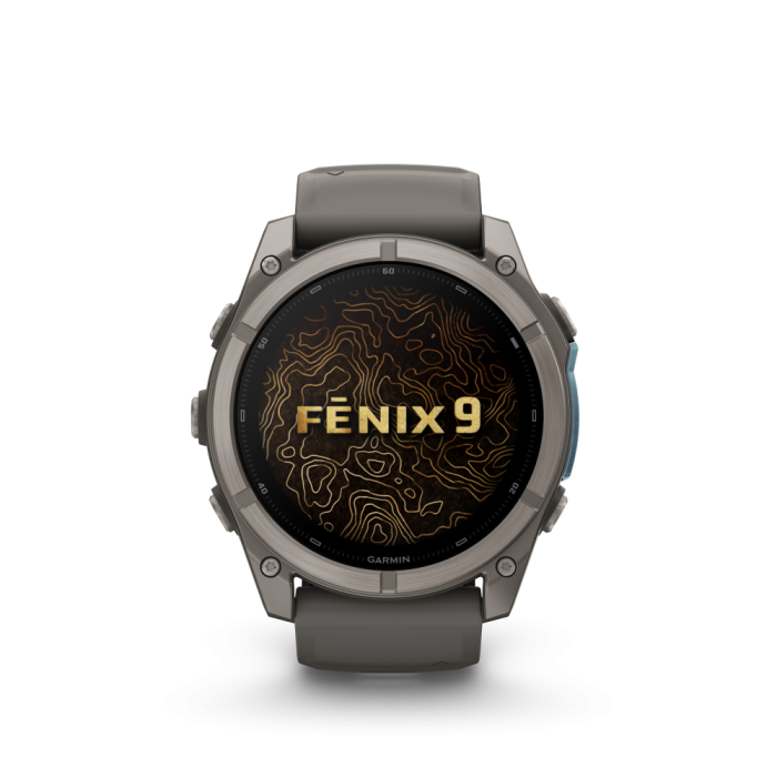 fēnix® 9 51mm AMOLED Sapphire Titanium with Pebble Gray