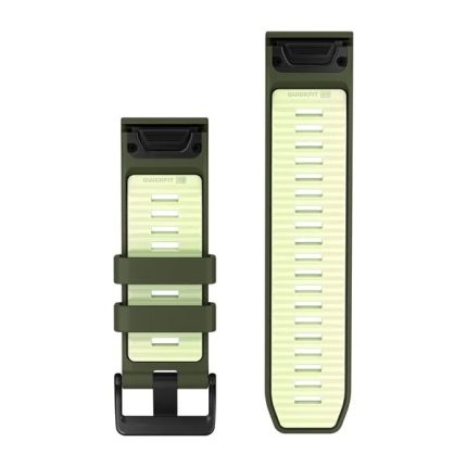 QuickFit® 26 Silicone Bands Olive Drab and Citron with Black