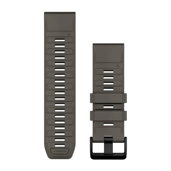 QuickFit® 26 Silicone Bands Pebble Gray with Black