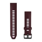 QuickFit® 20 Silicone Bands Dark Cherry and Dust Rose with Black