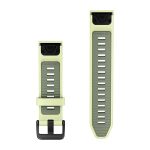 QuickFit 20 Silicone Bands Citron and Willow with Black