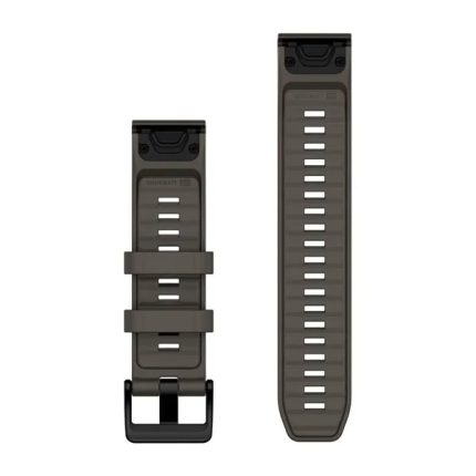 QuickFit® 22 Silicone Bands Pebble Gray with Black