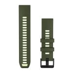 QuickFit® 22 Silicone Bands Olive Drab and Citron with Black
