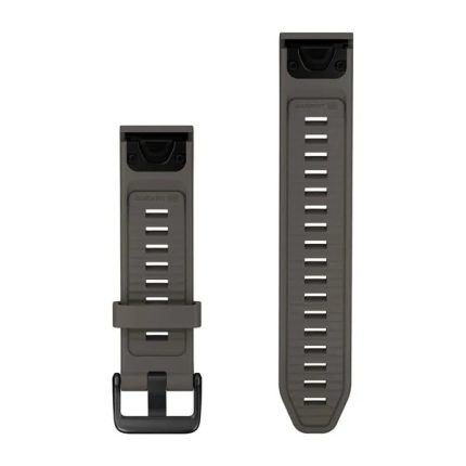 QuickFit® 20 Silicone Bands Pebble Grey with Black